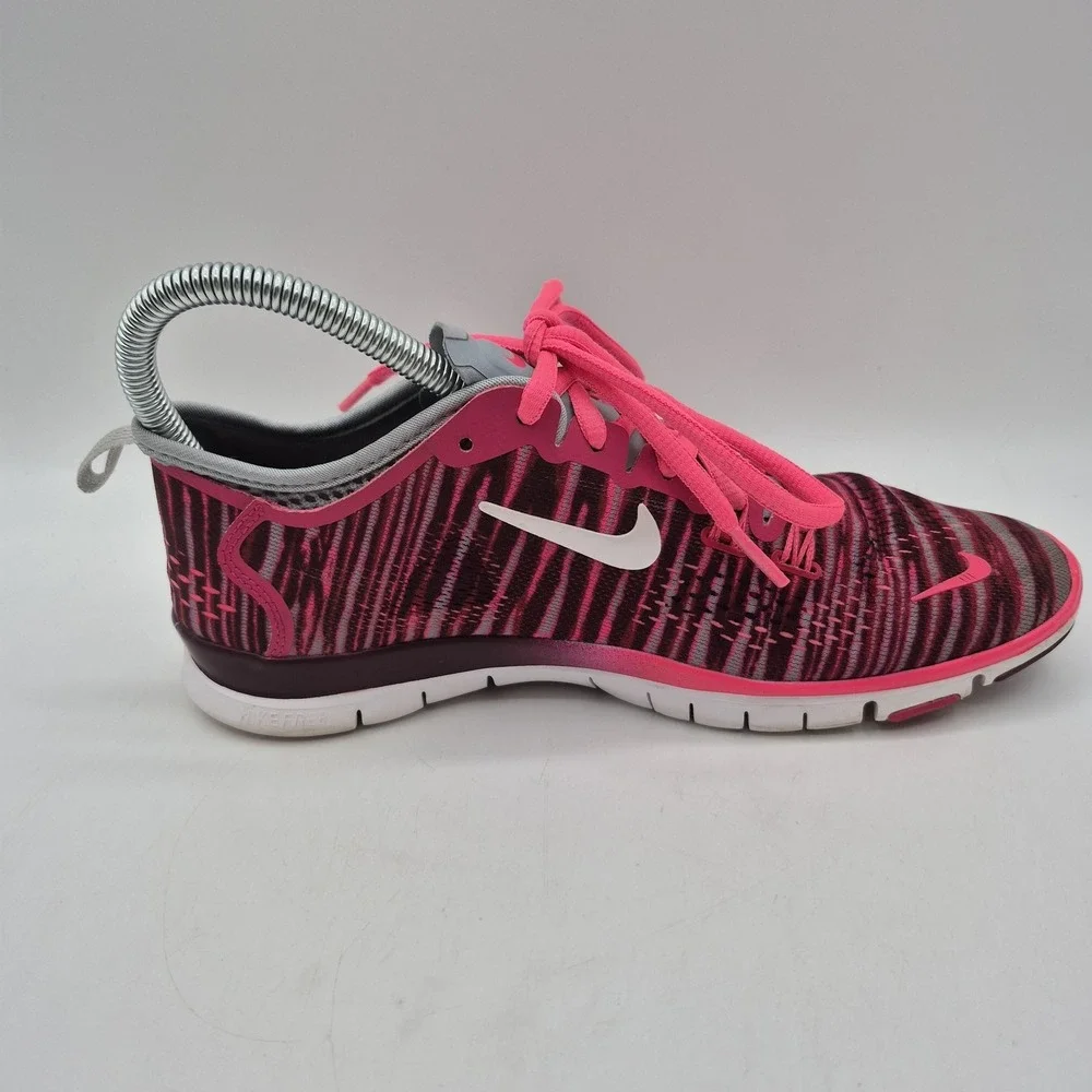 Nike Free 5.0 TR Fit 4 Shoes Womens Size 6.5 Pink Gray White Sneakers 629832-602